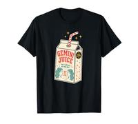 Gemini Juice 100% Cosmique Deux Saveurs Rétro Zodiac Box T-Shirt