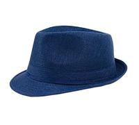 Gemini_mall - Chapeau fedora - Homme - bleu - Taille Unique