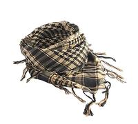 Gemini_mall Foulard unisexe en coton style militaire tactique desert shemagh beige