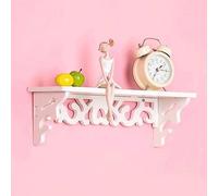 Gemini_mall® - Lot d’étagères murales flottantes de style recherché, étagères de rangement blanches, décoratives, montées au mur, avec support de rangement, blanc, S (36*8cm)