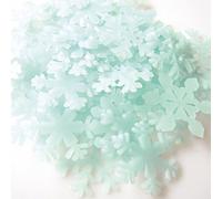Gemini_mall® Lot de 50 autocollants muraux lumineux pour chambre d'enfant Motif flocon de neige