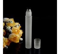 Gemini_Mall® Lot de 6 flacons/roll-on transparents vides rechargeables avec bille en acier inoxydable 5 ml/10 ml Pour parfum, huile essentielle, sérum, cosmétiques, lotion, traitement
