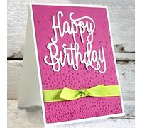 Gemini_mall® Matrices de découpe en métal « Happy Birthday » pour scrapbooking, album, carte en papier, gaufrage (Happy Birthday)