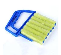 Gemini_mall Nettoyeur de store vénitien, tissu dépoussiéreur en microfibre détachable, lavable à la main, pour nettoyage humide ou à sec des lattes., bleu, Taille unique