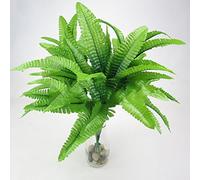 Gemini_mall® réaliste plantes artificielles Faux Feuille feuillage Bush artificielle Plastique arbustes pour intérieur ou extérieur Maison Table de Cuisine Bureau Mariage Jardin tombe Décorations