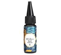 Gemini _ Mall® Résine UV pour bricolage de colle, bijoux, durcissement ultraviolette, résine solaire activée par la lumière du soleil, transparent, 25 g 25g claire