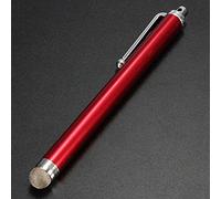 Gemini_mall® Stylet universel pour écran tactile avec pointe en maille métallique pour Apple iPad, iPhone, iPod, tablette, Samsung Galaxy, LG et HTC Rouge