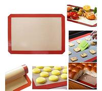 Gemini_mall® Tapis de cuisson en silicone antiadhésif, antidérapant, lavable, réutilisable, résistant à la chaleur, sans BPA (lot de 1)