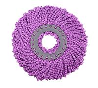 Gemini_mall® Tête de balai de rechange en microfibre pour serpillère rotative à 360° (violet)