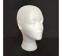 Gemini_mall® Tête de mannequin femme en mousse de polystyrène. Support pour perruque/lunettes/chapeau
