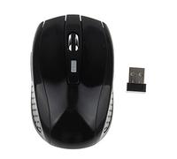 Gemini _ Mall® Wireless Mouse, 2,4 G USB Souris optique sans fil pour ordinateur portable PC Ordinateur Portable souris sans fil avec nano récepteur, 6 boutons, 1800 dpi, pour Windows Mac Linux Vista MacBook Pro Apple iMac Noir