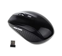 Gemini _ Mall® Wireless Mouse, 2,4 G USB Souris optique sans fil pour ordinateur portable PC Ordinateur Portable souris sans fil avec nano récepteur, 6 boutons, pour Windows Mac Linux Vista MacBook Pro Apple iMac Noir