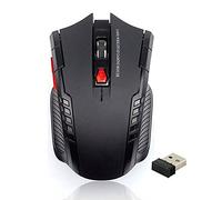 Gemini _ Mall® Wireless Mouse, 2,4 G USB Souris optique sans fil pour ordinateur portable PC Ordinateur Portable souris sans fil avec nano récepteur, 6 boutons, DPI réglable pour Windows Mac Linux