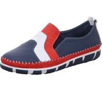 Gemini Mocassins en Cuir pour Femmes 395415-01, Pointure:40 EU, La Couleur:Bleu
