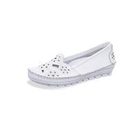 Gemini Mocassins pour Femme 382336-01, Pointure:42 EU, La Couleur:Blanc