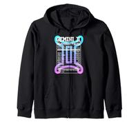 Gemini Nutrition Signe du Zodiaque Astrologie Bleu Violet Sweat à Capuche