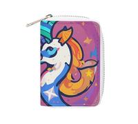 Gemini Porte-cartes de crédit pour femme - Organisateur de cartes de visite - Petit porte-monnaie en polyuréthane souple avec fermeture éclair - Style : 16 x 11,5 cm, Style :, 16x11.5cm