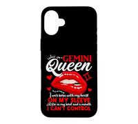 Gemini Queen Juin Birthday May Gemini Zodiac Sign Women Girl Coque pour iPhone 16 Plus