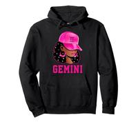 Gemini Queen Sassy Black Woman Afro Girl Signe du Zodiaque Sweat à Capuche