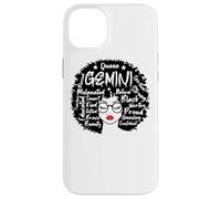 Gemini Queen Signe du Zodiaque de la mélamine, Afro Coque pour iPhone 14 Plus