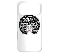 Gemini Queen Signe du Zodiaque de la mélamine, Afro Coque pour iPhone 17 Pro Max