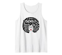 Gemini Queen Signe du Zodiaque de la mélamine, Afro Débardeur