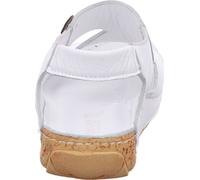 Gemini Sandale femme Chaussures en cuir avec empiècement élastique 336069-02, Taille:37 EU, Couleur:Blanc