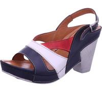 Gemini Sandales en Cuir pour Femmes 031814-02, Pointure:39 EU, La Couleur:Bleu