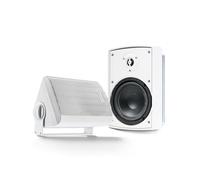 Gemini Sound GHSI-W400BT-PR-WHT Paire de haut-parleurs filaires Bluetooth étanches à montage mural et au plafond, 10,2 cm, puissance de crête de 100 W