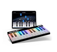 Gemini Sound PianoProdigy - Clavier à 24 touches Bluetooth éclairé - Piano portable et extensible pour musiciens débutants - Contrôleur MIDI sans fil pour dispositifs iOS/Android (appli requise)