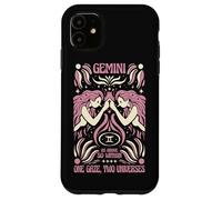 Gemini Zodiac One Gaze Two Univers Astrology Art Coque pour iPhone 11
