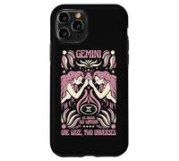 Gemini Zodiac One Gaze Two Univers Astrology Art Coque pour iPhone 11 Pro