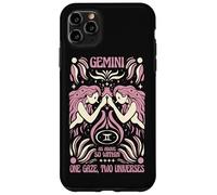 Gemini Zodiac One Gaze Two Univers Astrology Art Coque pour iPhone 11 Pro Max