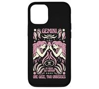 Gemini Zodiac One Gaze Two Univers Astrology Art Coque pour iPhone 12/12 Pro