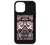 Gemini Zodiac One Gaze Two Univers Astrology Art Coque pour iPhone 12 Pro Max