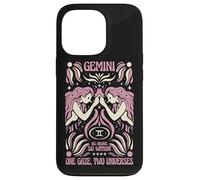 Gemini Zodiac One Gaze Two Univers Astrology Art Coque pour iPhone 13 Pro