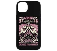 Gemini Zodiac One Gaze Two Univers Astrology Art Coque pour iPhone 14 Plus