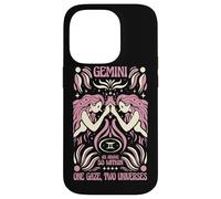 Gemini Zodiac One Gaze Two Univers Astrology Art Coque pour iPhone 14 Pro