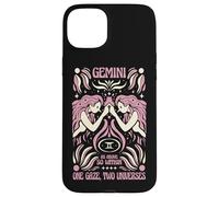 Gemini Zodiac One Gaze Two Univers Astrology Art Coque pour iPhone 15 Plus