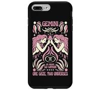 Gemini Zodiac One Gaze Two Univers Astrology Art Coque pour iPhone 7 Plus/8 Plus