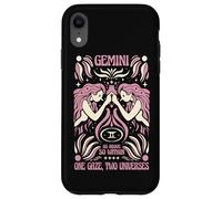 Gemini Zodiac One Gaze Two Univers Astrology Art Coque pour iPhone XR