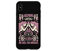 Gemini Zodiac One Gaze Two Univers Astrology Art Coque pour iPhone XS Max