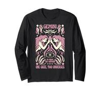 Gemini Zodiac One Gaze Two Univers Astrology Art Manche Longue