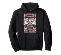 Gemini Zodiac One Gaze Two Univers Astrology Art Sweat à Capuche
