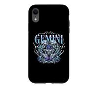 Gemini Zodiac Squelette Jumeaux Astrologie Anniversaire Coque pour iPhone XR