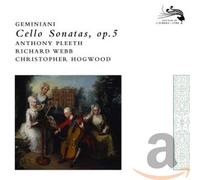 Geminiani-Webb – 6 sonates pour violoncelle, Op.5 – Import