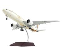GeminiJets Boeing 777-200F Etihad Cargo A6-DDE Modèle d'avion pour adultes, amateurs et amateurs de modélisme, transport, blanc, métal, 1 pièce, env. 32 cm, sans piles