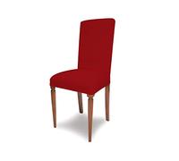 GEMITEX Lot de 2 Housses de Chaise Magiques, Couleur Bordeaux, fabriquées en Italie, fabriquées en Tissu piqué élastique. s'adapte Parfaitement à n'importe Quel siège.