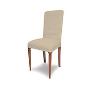 GEMITEX Lot de 2 Housses de Chaise Magiques, Couleur Taupe, fabriquées en Italie, fabriquées en Tissu piqué élastique. s'adapte Parfaitement à n'importe Quel siège.