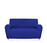 GEMITEX Magico Housse de canapé 3 Places en Tissu uni et élastique, Polyester, Bleu électrique, Dossier jusqu'à 240 cm